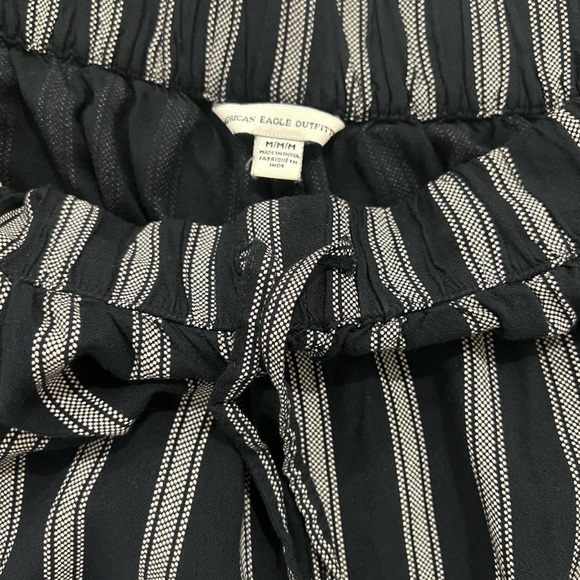 Black and white Striped linen pants - Picture 4 of 6